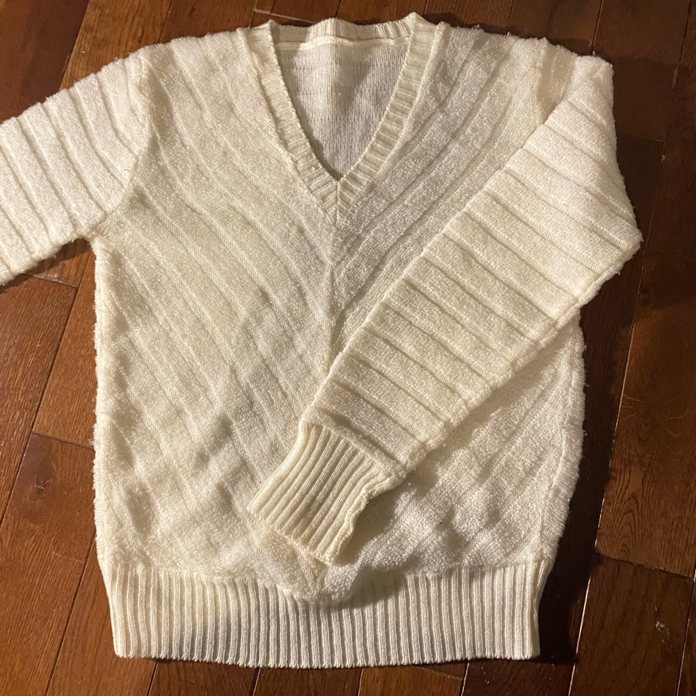 White Vintage Sweater